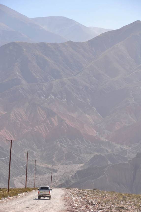 Voltando da Garganta del Diablo, em Tilcara - Argentina